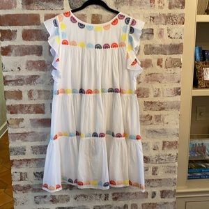 Marie Oliver tiered white dress